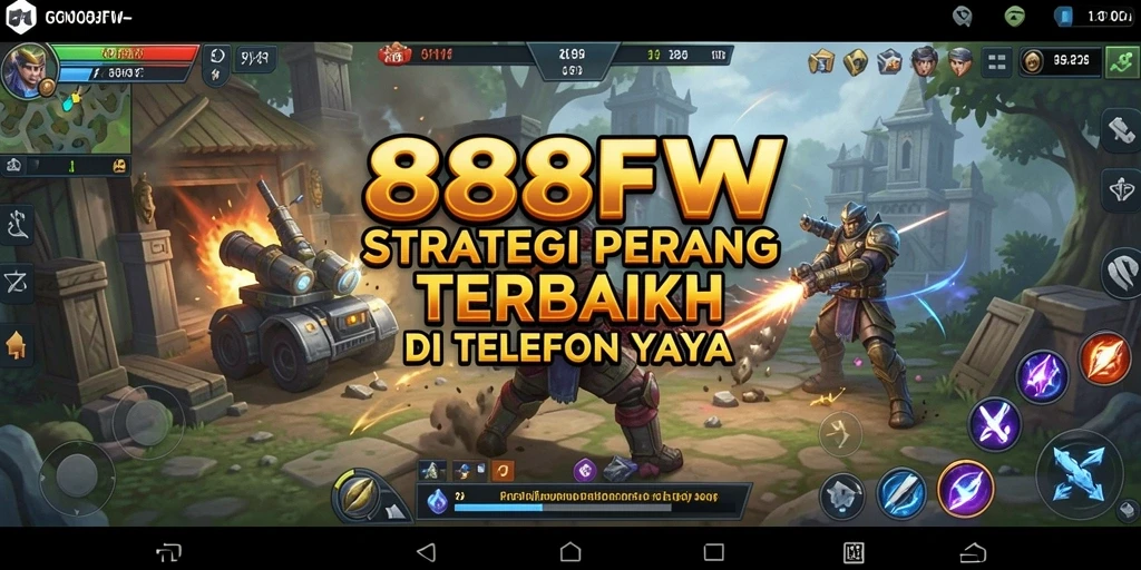 Screenshot gameplay 888FW menunjukkan aksi pertempuran yang seru.