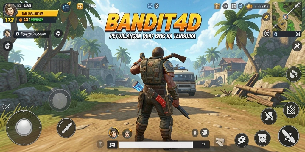 Screenshot BANDIT4D menampilkan aksi seru dalam dunia terbuka.