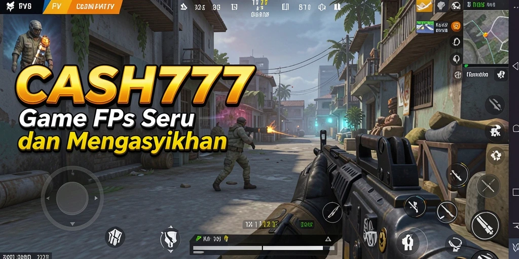 Tampilan gameplay seru dengan aksi tembak-tembakan intens.