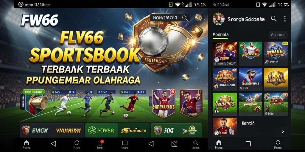 Screenshot FW66 menampilkan tampilan antarmuka taruhan olahraga yang menarik.