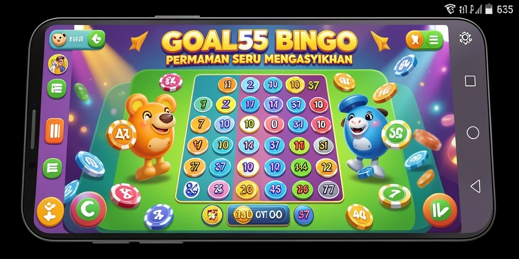Tampilan gameplay seru Bingo di GOAL55.
