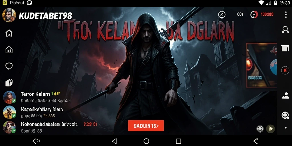 Tampilan menegangkan dalam screenshot KUDETABET98 menunjukkan aksi intens di dunia Horror.