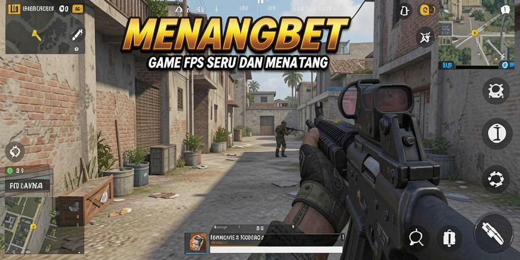 Tampilan gameplay MENANGBET yang mendebarkan dalam pertempuran FPS.