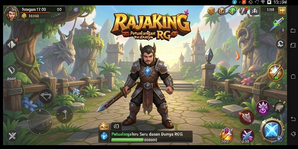 Tampilan gameplay menarik dan seru dari RAJAKING.