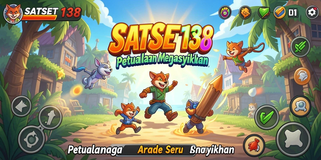 Screenshot utama SATSET138 memperlihatkan aksi gameplay Arcade yang seru.