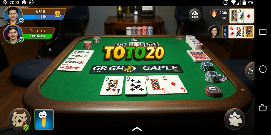 Gameplay seru Gaple di TOTO20 dengan grafik menarik.